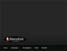 Tablet Screenshot of fitnesspark-sillenbuch.de